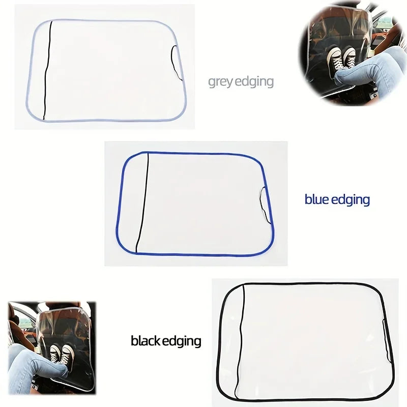 Transparent Back Seat Protector for Car,Slip&Kick&Dirt-Resistant Seat Back Cover Protect Car Interiors from Kids,Back of Seat Pr